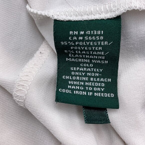 Lauren Ralph Lauren Dress Women 10 Black White Chevron Sheath Colorblock Stretch - Picture 4 of 11